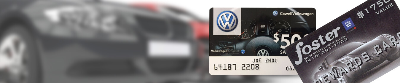 Automotive Gift cards